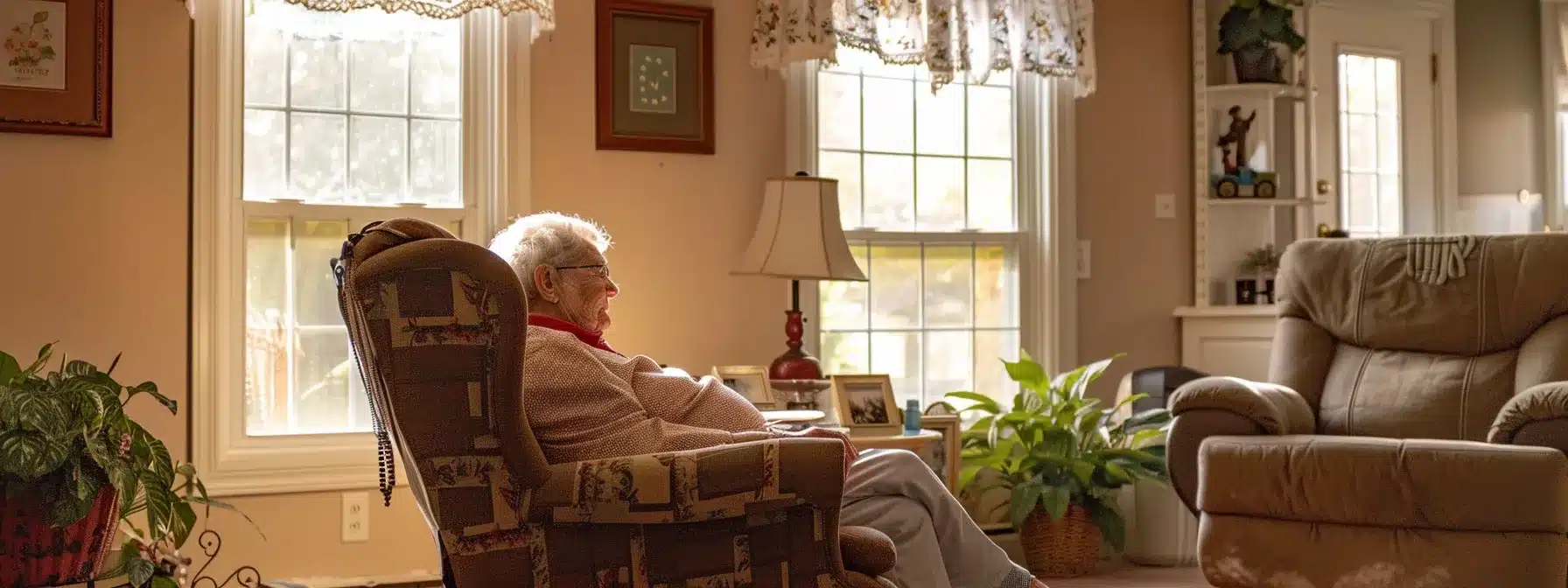 a warm, inviting living room setting in a michigan home showcases personalized in-home care for an elderly patient, featuring a cozy armchair, comforting decor, and a dedicated caregiver engaged in a thoughtful conversation, highlighting compassion and support for alzheimer’s patients. a warm, inviting living room setting in a michigan home showcases personalized in-home care for an elderly patient, featuring a cozy armchair, comforting decor, and a dedicated caregiver engaged in a thoughtful conversation, highlighting compassion and support for alzheimer’s patients.