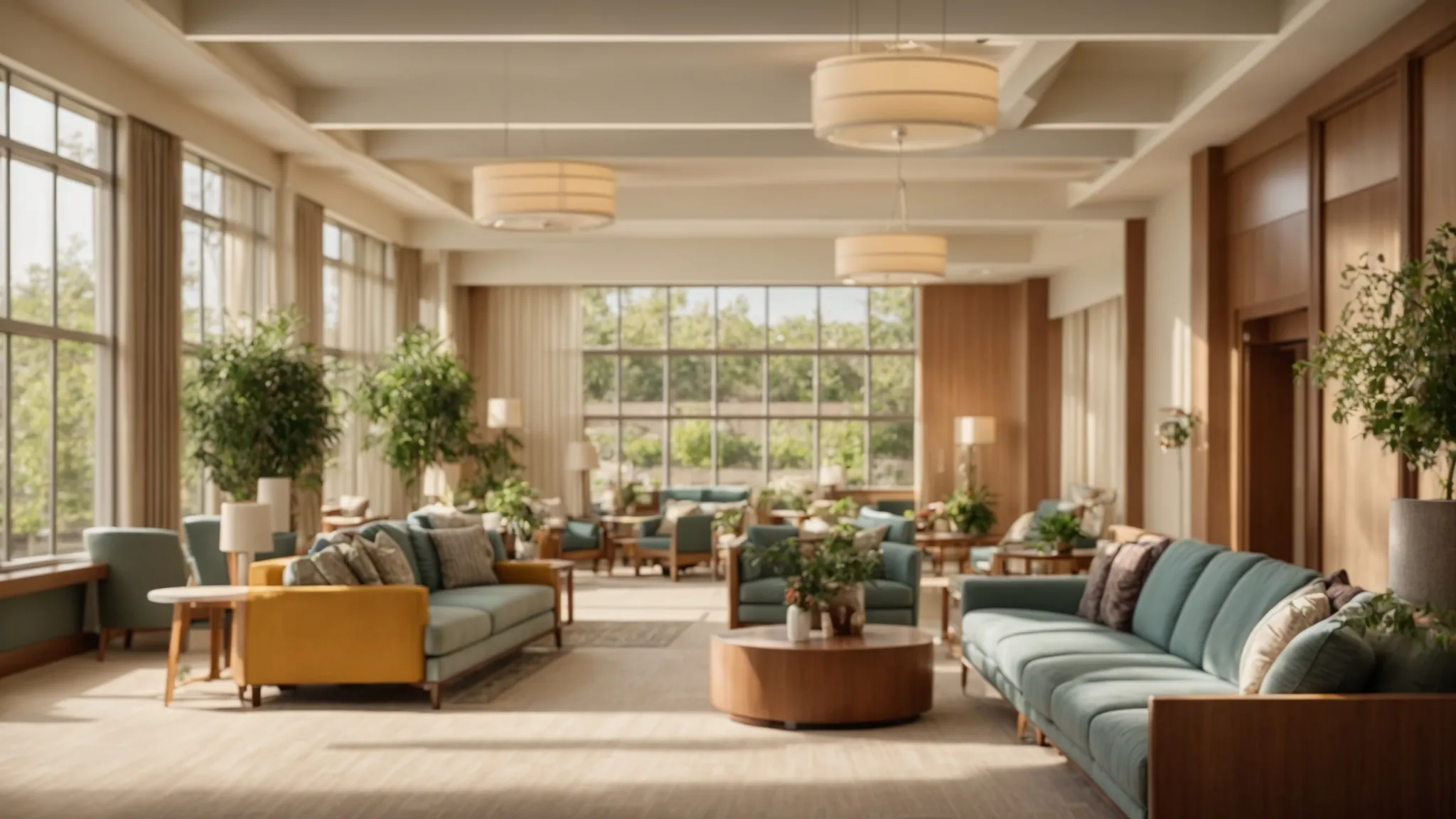 a warm and inviting common area in an assisted living facility brimming with joyful residents engaged in meaningful activities, illuminated by soft natural light, showcasing expressions of happiness and connection that reflect their enhanced quality of life through personalized care. a warm and inviting common area in an assisted living facility brimming with joyful residents engaged in meaningful activities, illuminated by soft natural light, showcasing expressions of happiness and connection that reflect their enhanced quality of life through personalized care.