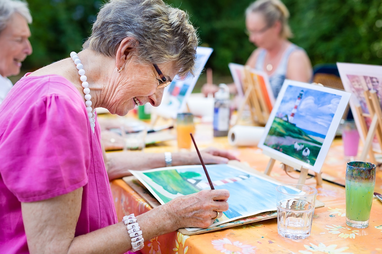 Memory Lane residents enjoying daily life