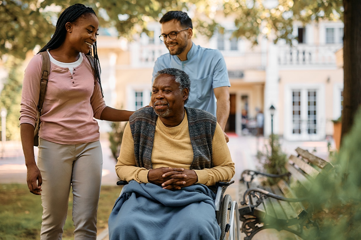 Resident of Senior Living in Ypsilanti Interacting With Others