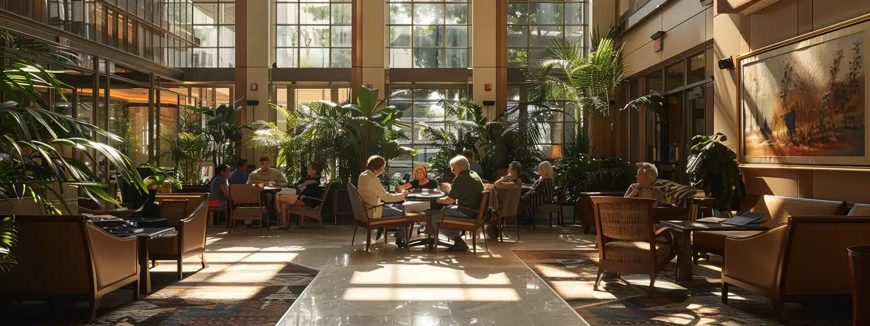 a warm, inviting common area of a dementia nursing home in michigan, featuring residents engaging in cognitive therapy sessions with attentive staff, showcasing a balance of care and accessibility tailored to the community's needs. a warm, inviting common area of a dementia nursing home in michigan, featuring residents engaging in cognitive therapy sessions with attentive staff, showcasing a balance of care and accessibility tailored to the community's needs.