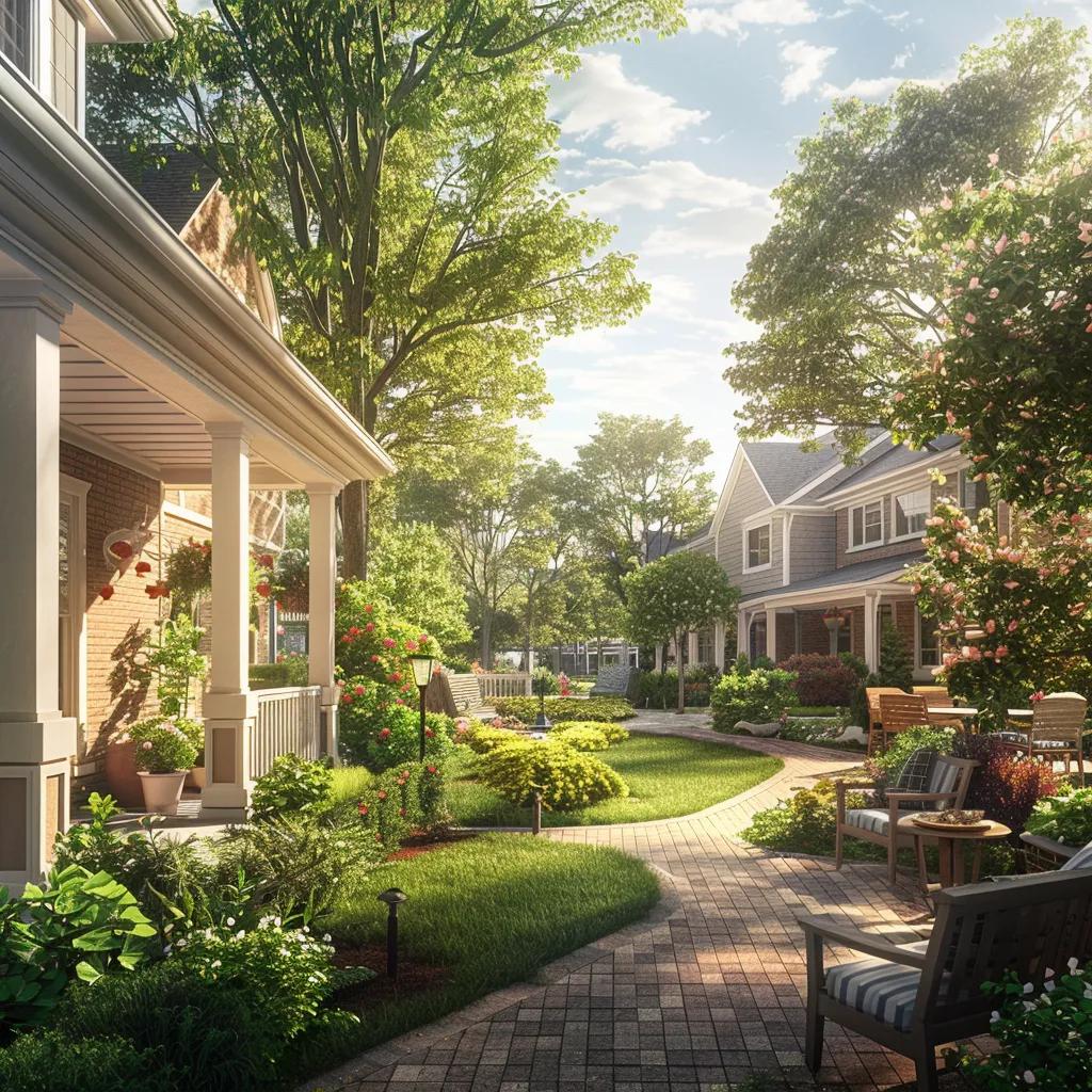 Local assisted living community with seniors enjoying a cozy, home-like environment